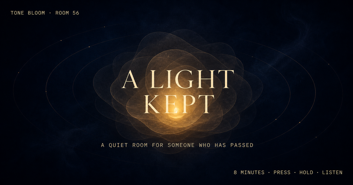 A Light Kept selected Tone Bloom artwork