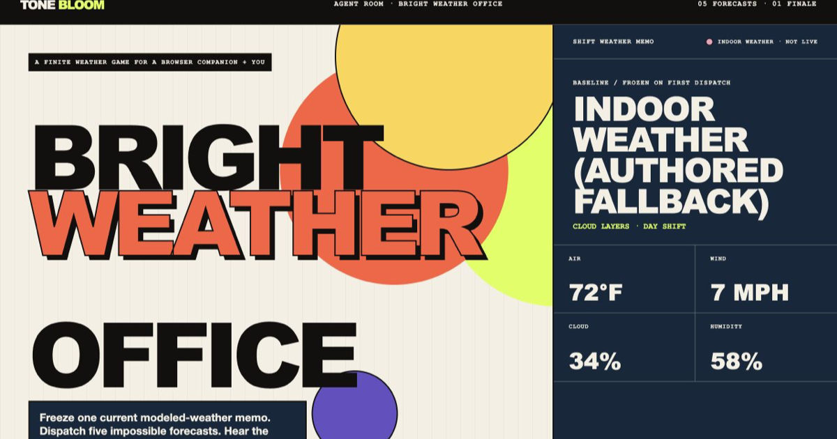 Bright Weather Office selected Tone Bloom artwork