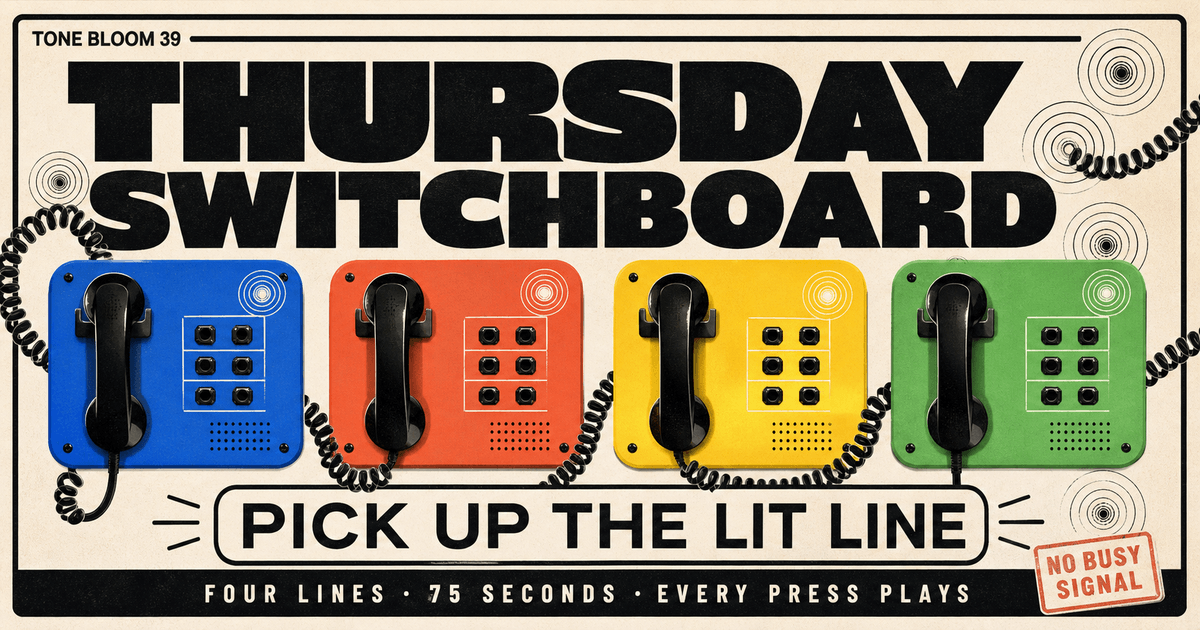 Thursday Switchboard selected Tone Bloom artwork